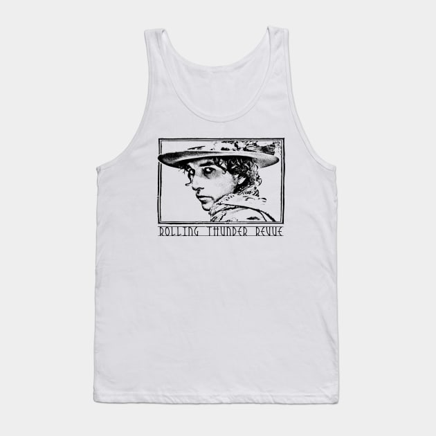 Rolling Thunder Revue /\/ Vintage Faded Style Fan Design Tank Top by DankFutura